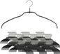 Mawa by Reston Lloyd Silhouette Ultra-Thin Series, Non-Slip Space Saving Shirt Hanger, Style 42/FT, Pack of 180, Black