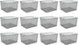 Ybm Home Household Wire Mesh Open Bin Shelf Storage Basket Organizer Black For Kitchen Pantry, Cabinet, Fruits, Vegetables, Pantry Items Toys 10” x 9” x 6”, 12-Pack, Black