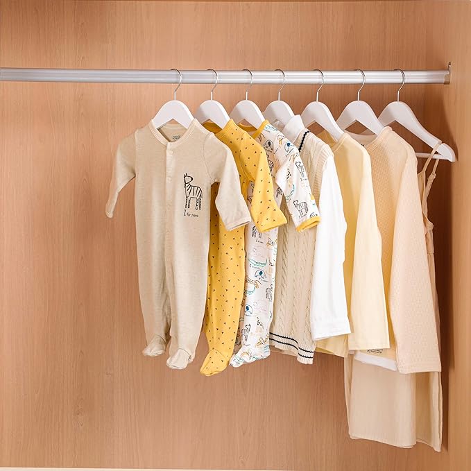 Kids Hangers, 20 Pack White Baby Hangers for Closet, Premium Children's Clothes Hangers with 360° Swivel Hook
