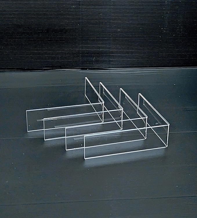 GlamoureBox Clear Acrylic Cosmetic Cube Organizer Makeup Case 7 Drawer A7R