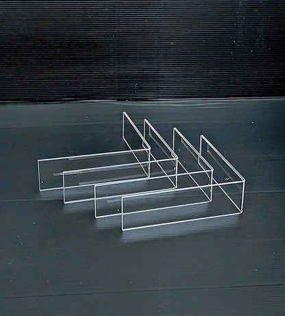 GlamoureBox Clear Acrylic Cosmetic Cube Organizer Makeup Case 7 Drawer A7R