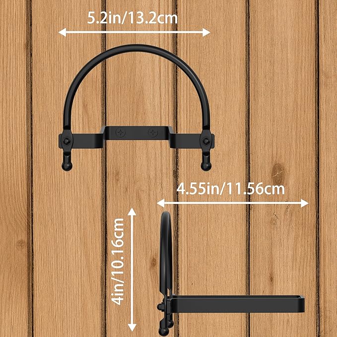 4 Pack Cowboy Hat Rack - Wall Mount Cowboy Hat Hanger, Hat Holder for Display Wall Decor Western Cowboy Decor.