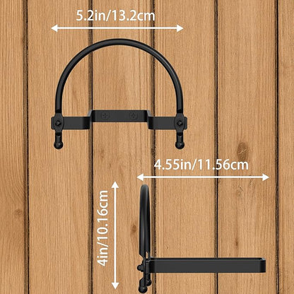 4 Pack Cowboy Hat Rack - Wall Mount Cowboy Hat Hanger, Hat Holder for Display Wall Decor Western Cowboy Decor.