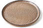 Vanity Tray, Candle Tray, Bathroom Tray, Countertop Tray, Perfume Holder Organizer, Decorative Tray for Dresser, Table, Bathroom Countertop, Home décor, Round, Brown, 8"×8"