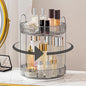 360 Rotating Makeup Organizer for Vanity, Bathroom Countertop Spinning Perfume Organizer, High-Capacity Cosmetic and Skincare Dresser Make Up Holder Rack (2 Tiers, Grey)