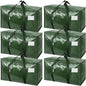 TICONN 6 Pack Extra Large Moving Bags Heavy Duty with Zippers & Carrying Handles, Durable Storage Bags Moving Boxes for Closet Organizers and Storage (6 Pack, Olive)