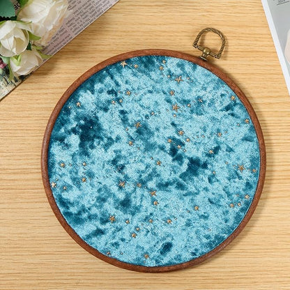 3Pcs Corduroy Pin Display Board, Corduroy Wall Hanging Brooch Jewelry Storage Display, 3 Size Vintage Enamel Pin Display Holder for Brooches Enamel Pins Necklace Jewelry (Blue)