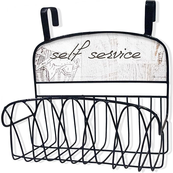 Stupell Home Décor Self Service Over The Door Organizer Basket, 11 x 11 x 6, Proudly Made in USA