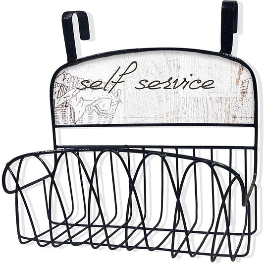 Stupell Home Décor Self Service Over The Door Organizer Basket, 11 x 11 x 6, Proudly Made in USA