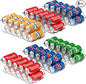 Simple Houseware Soda Can Organizer and Dispenser for Refrigerator / Pantry, Clear, Set of 6