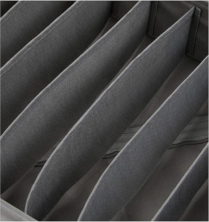 Amazon Basics Dresser Drawer Storage Organizer for Undergarments, Set of 4, Gray | Set of 4