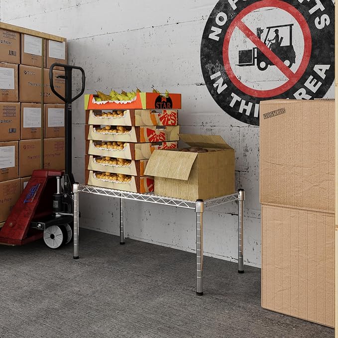 14" Deep x 30" Wide x 14" Height Wire Shelving Kit | 1-Tier | NSF Commercial Storage Rack Unit