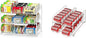 Simple Houseware Stackable Can Rack Organizer + Soda Can Dispenser Organizer, White