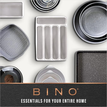 BINO | Plastic Organizer Bins, X-Large - 4 Pack | The SOHO Collection | Multi-Use Organizer Bins | Pantry & Freezer Bin | Plastic Storage Containers | Bin for Home & Kitchen Org