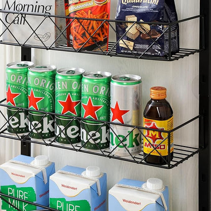 6 Layer Over the Door Pantry Organizer - Space-Saving Storage Rack, Steel Construction - Ideal for Kitchen, Bathroom, or Closet Organization
