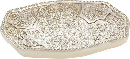 Creative Scents Victoria Soap Dish for Bathroom, Decorative Dry Bar Holder- Durable Resin Design - Best Dishes for Sink/Bath/Shower/Bathtub Décor
