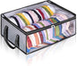 AOODA Hat Storage for Baseball Caps, Large Holds up to 40 Caps Wide Hat Organizer for Closet Snapback Holder, Grey