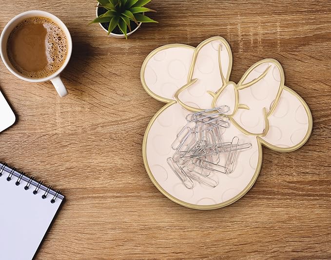 Jay Franco Disney Minnie Mouse Soap Dish - Pink Resin Sponge Holder/Jewelry Dish - Bathroom Décor