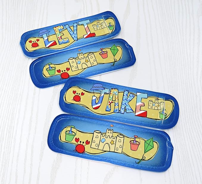 Custom Popsicle Sleeve for Kids – Personalized Ice Pop Cover – Reusable Summer Holder – Beach Essentials – Sandcastle Crab Design – Outdoor Party Accessory