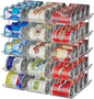 Can Organizer For Pantry, Adjustable Height And Width Canned Goods Organizer, Soup Can Organizer Holds Up to 60 Cans for Kitchen Cabinet or Refrigerator(CLear 5 Tier)
