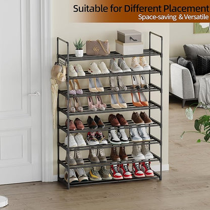 Shoe Rack, 8 Tier Tall Shoe Rack for Entryway, Shoe Orhanizer for Closet, Shoe Shelf, Shoe Stand for Front Door Entrance, Closet & Entryway.