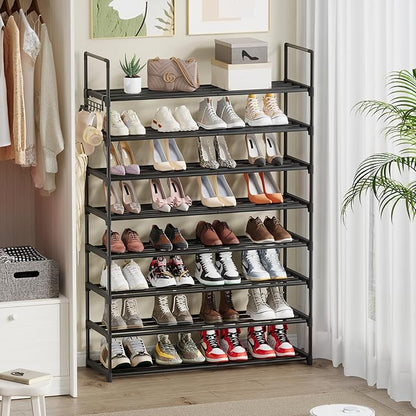 Shoe Rack, 8 Tier Tall Shoe Rack for Entryway, Shoe Orhanizer for Closet, Shoe Shelf, Shoe Stand for Front Door Entrance, Closet & Entryway.