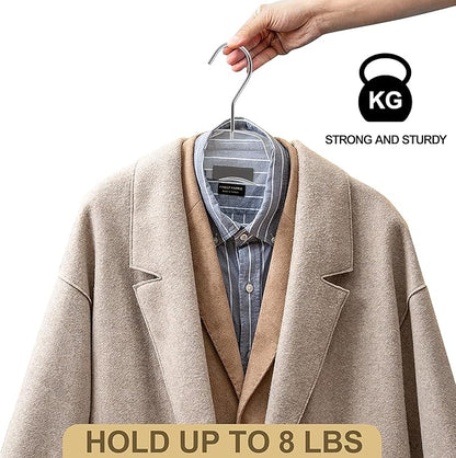 Quality Acrylic Clear Hangers, Made of Clear Acrylic for a Luxurious Look and Feel with Swivel Hook (Clear - Shirt, 5)