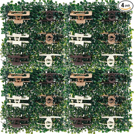 4 Pcs Claw Clip Organizer, Green Grass Hair Clip Holder, Storage Decoration Display for Women Wall, Door, Closet