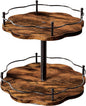 2 Tier Lazy Susan Organizer for Cabinet,11.8 Inch Height Adjustable Spice Rack Turntable,Rotating Lazy Susan for Table Top,Kitchen Countertop,Dining Table (11.8Inch10.6Inch2 Tier)