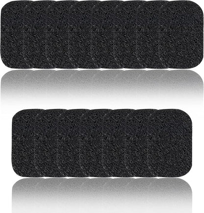 15 Piece Soap Savers Pads - Black BPA Free Holder for Bar Soap, Non-Slip Self Draining Dish Lift for Shower, Kitchen, Bathroom - Tray Bulk Accessories