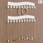 Wall Necklace Organizer Holder: Wall Mounted Jewelry Hanging Storage Necklaces Display Hanger White