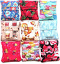 Small Teabag Shaped Tea Bag Wallet, Choice of More Than 12 Fabric Designs, Quilted, Handcrafted, Nothing Falls Out, Secure Hold: Choose from Tea Cups, Honey Bees, Macarons, To Go Cups and More