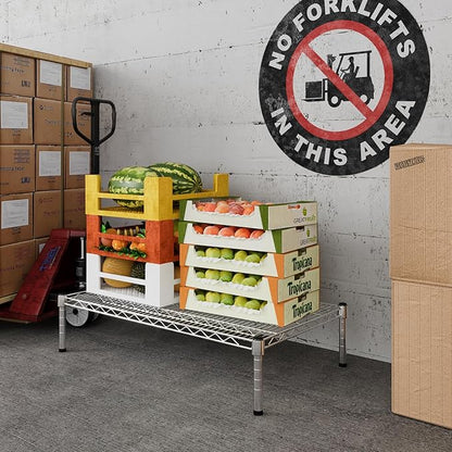 21" Deep x 36" Wide x 8" Height Wire Shelving Kit | 1-Tier | NSF Commercial Storage Rack Unit