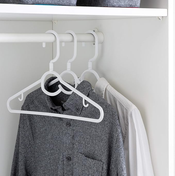 Laundry 360 Swivel Neck Hanger 5 Pack in White