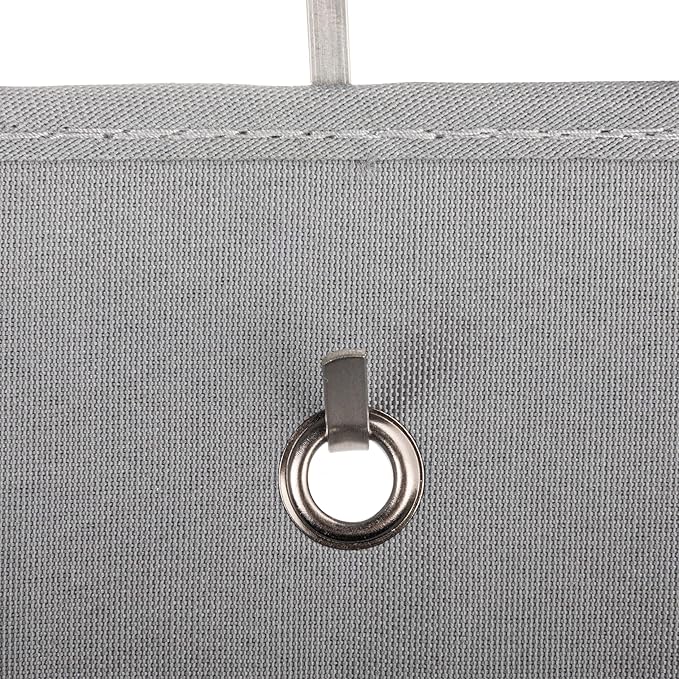 Household Essentials 6 Pocket Over the Door Pocket Organizer, PP Non-Woven Fabric Pockets, Reinforced Siding, Foldable, Versatile, Perfect for Residential and Commercial Doors, Grey