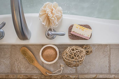 Aira Soap Saver - Dish & Holder Accessory - BPA Free Shower & Bath Holder - Drains Water, Circulates Air, Extends Life - Fits All Dish Sets - Round Sage - 2 Pack