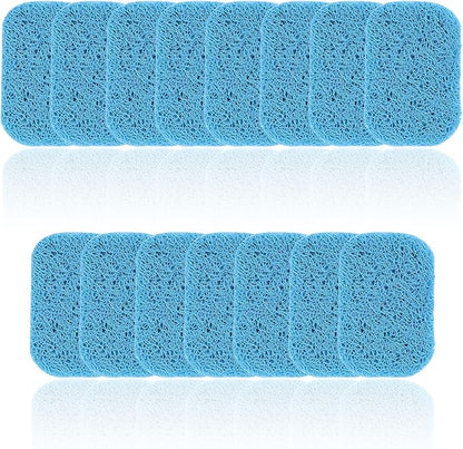 15 Piece Soap Saver,Soap Lift Pad Mat for Bathroom,Soap Dish and Soap Holder Accessory,Blue