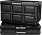 CleverMade Collapsible Storage Bins - Black 3 Pack 32L - Stackable Containers Heavy Duty Capacity Folding Crates - Space-Saving for Home