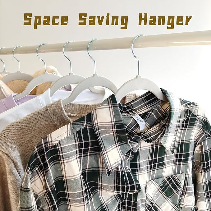 Gray Velvet Hangers 30 Pack, Anti-Slip Slim Space Saving Hangers with 360° Swivel Hook, 17.5 Inch Velvet Clothes Hangers for Coats,Sweater,Jackets,Dresses, Shirts, Suits & T-Shirts (Gray, 30)