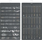 Hanging Jewelry Organizer Storage Roll, Double-Sided Necklaces Holder, 42 Pockets Plus 36 hooks Earrings Organizer Hang in Closet, On Wall, or Doors, Dark Gray