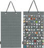 PACMAXI Hanging Brooch Pin Organizer, Display Pins Storage Case, Brooch Collection Storage Holder, Holds Up to 96 Pins.(Not Include Any Accessories) (S-96 Slots, Grey, Small)