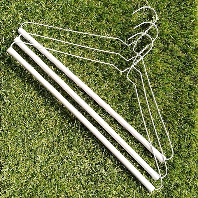 Strut Tube Pant Hangers 16” 14.5g (White, Box of 500)
