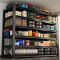 Heavy Duty Garage Shelving Unit, 6-Tier Adjustable Metal Storage Shelves, 3600LBS Utility Rack Shelf for Garage & Basement,Tool Organization, Warehouse, Pantry Closet, Kitchen, 45.3" W, Black