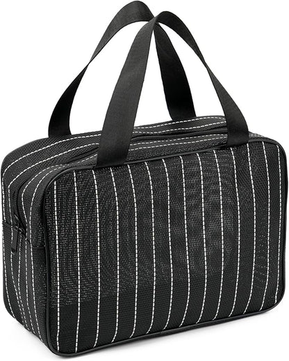REDSINDA Mesh Shower Caddy Bag for Bathroom Gym Camping Portable Travel Mesh Toiletry Bag for Women Men
