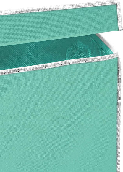 Simple Houseware Double Laundry Hamper with Lid and Removable Bags, Turquoise