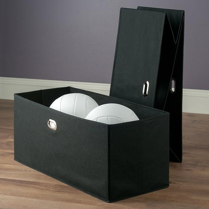 Winsome Torino Storage/Organization, Black 23.03"W x 10.24"H x 10.24"D