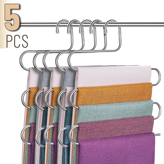 Mr. Pen- Pants Hangers - Space Saving, 5 Pack, Jeans Hangers
