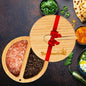 Premium Bamboo Salt Cellar with 2 Compartment Swivel Magnetic Lid - 100% Handmade, Elegant Salt & Spices Storage Box and Multi-Use Container with Mini Spoon.