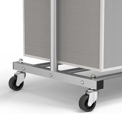 Simple Houseware 3 Bags Laundry Sorter with Extensible Clothes Hanging Rod