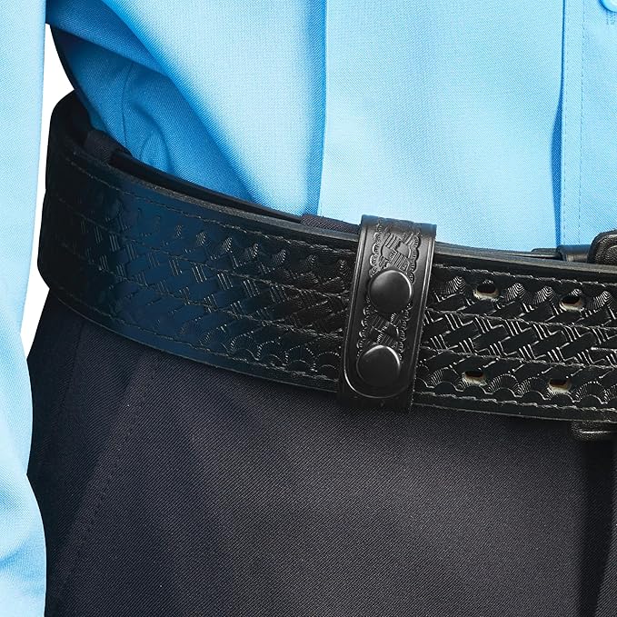 Perfect Fit Shield Wallets Duty Belt Keeper with Double Snap Closure (Pack of 4)
